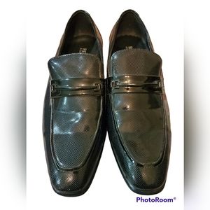 Reaction Kenneth Cole Size 8.5 mens dress shoes black Paxton Slip-on